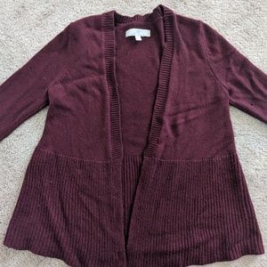 Burgundy red Loft Cardigan